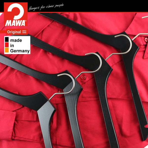Metropolis Series, Bodyform Shirt with Shoulder Notches Hanger, Profi 45RE, Black, Silver Hook