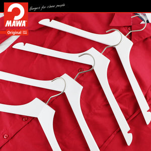 Metropolis Series, Bodyform Shirt with Shoulder Notches Hanger, Profi 45RE, White, Silver Hook