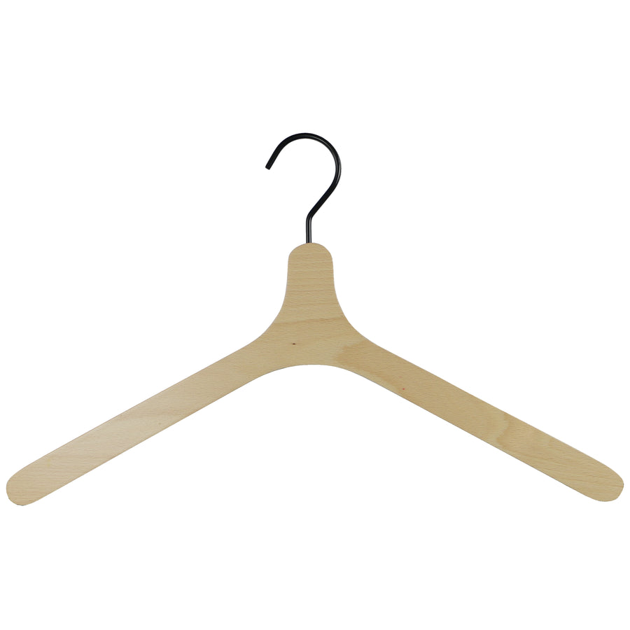 Zoom Wooden Hanger, Flat Form Shirt Hanger, Natural