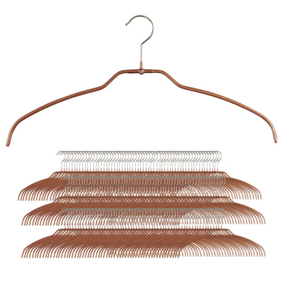 Silhouette Space-Saving Shirt Hanger, Narrow, 36FT, Copper