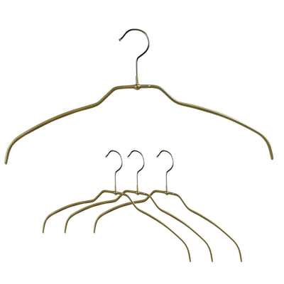 Silhouette Space-Saving Shirt Hanger, Narrow, 36FT, Gold