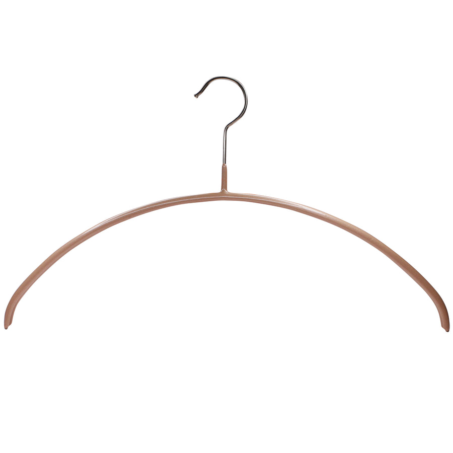 Euro Shirt, Sweater, Dress, Non-Slip Steel Clothing Hanger, Model 40P, Latte