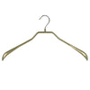 BodyForm Series- Steel Coated Hanger, Wide Shoulder Support, Model 42L, Gold