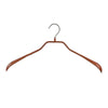 BodyForm Series- Steel Coated Hanger, Shoulder Support, Narrow, Model 38-L, Copper