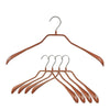 BodyForm Series- Steel Coated Hanger, Shoulder Support, Narrow, Model 38-L, Copper