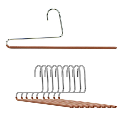 Pant Hanger with Grip Coating, Reverse Hook, KH35U, Copper