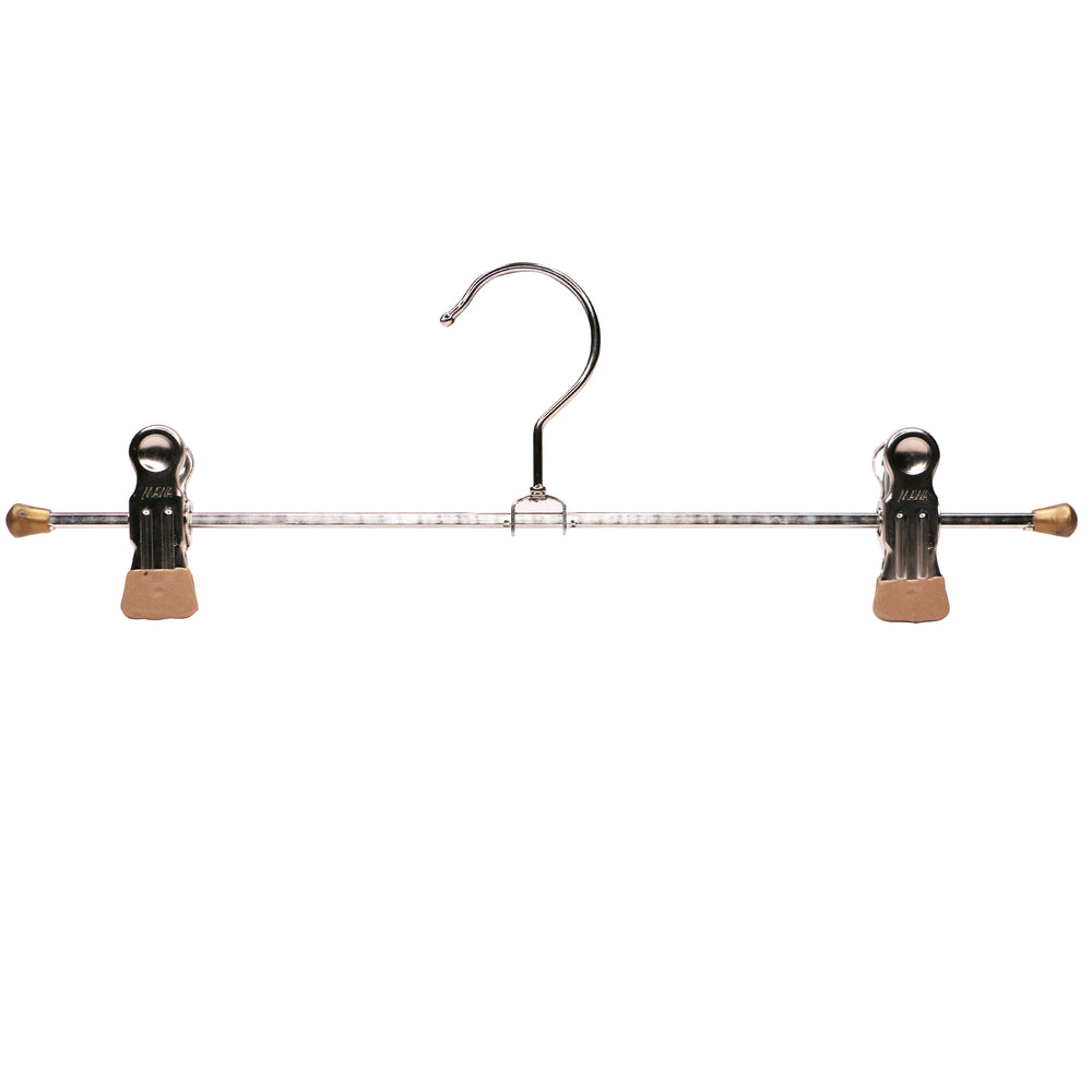 Pant, Skirt Hanger with Grip Coated Clips, K30D, LATTE