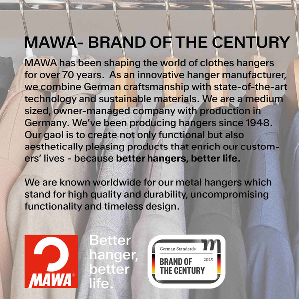 Metropolis Series, Bodyform Shirt Hanger with Pant Bar, Natural