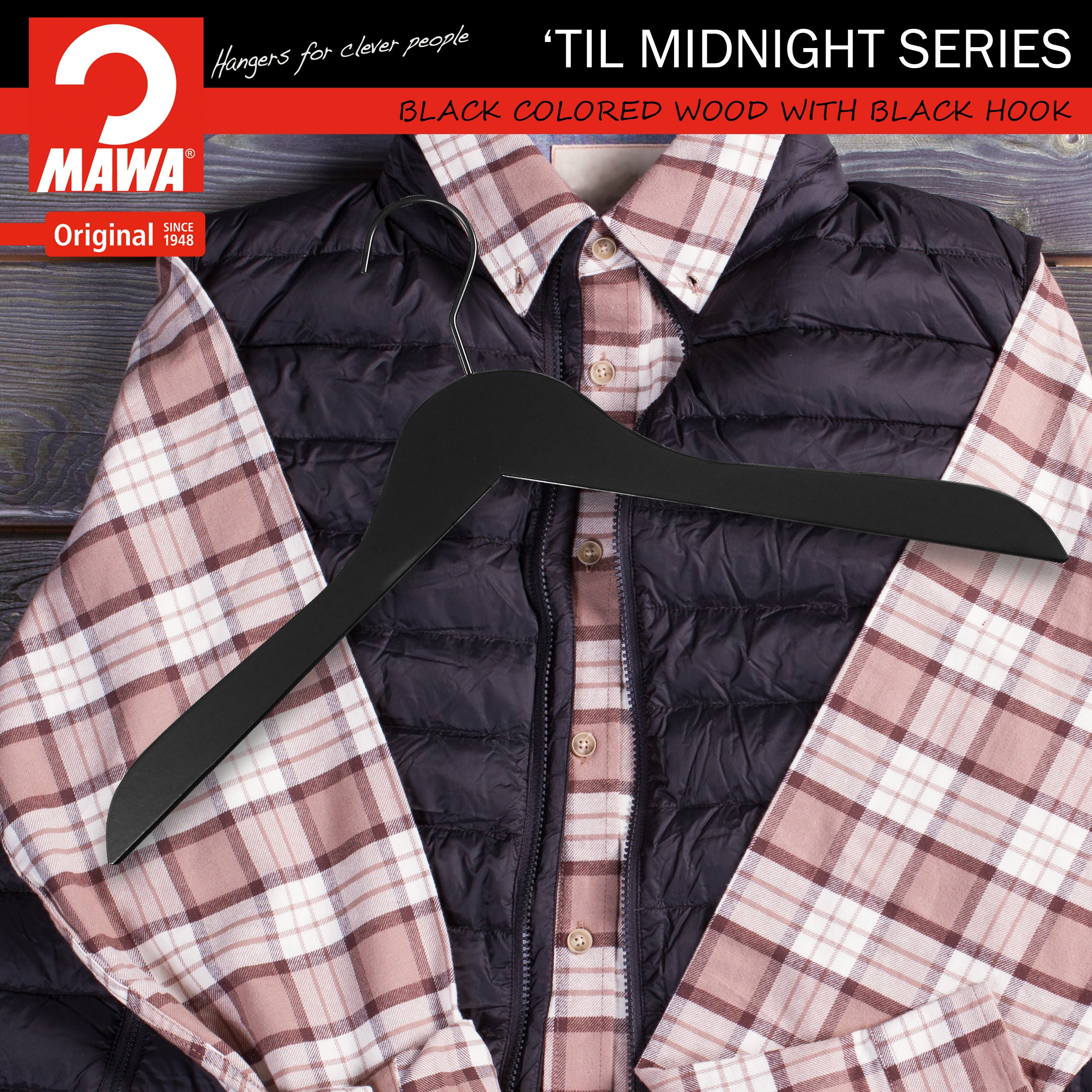 Til Midnight Series - Beech Wood Hanger, Model Business45