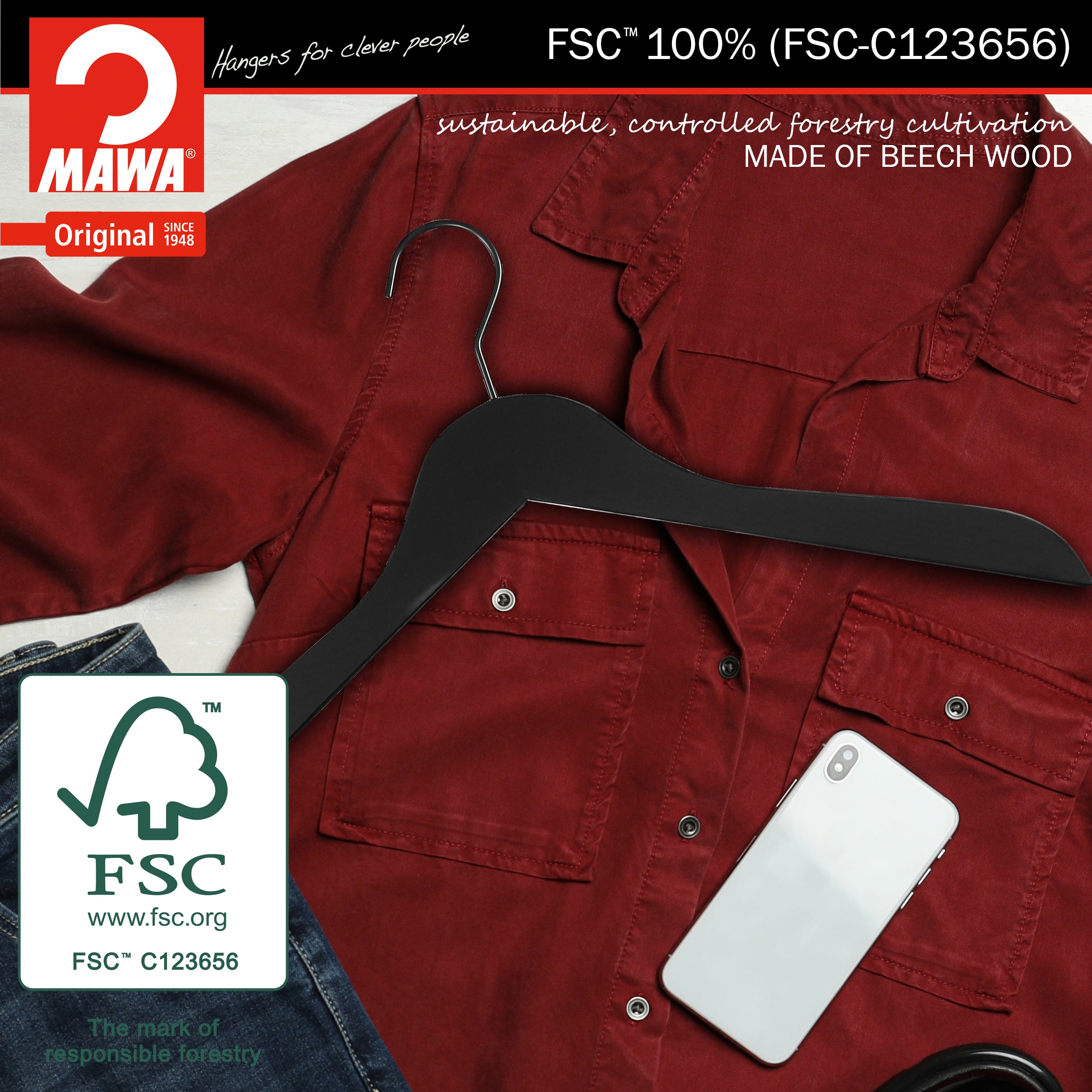 Til Midnight Series - Beech Wood Hanger, Model Business45