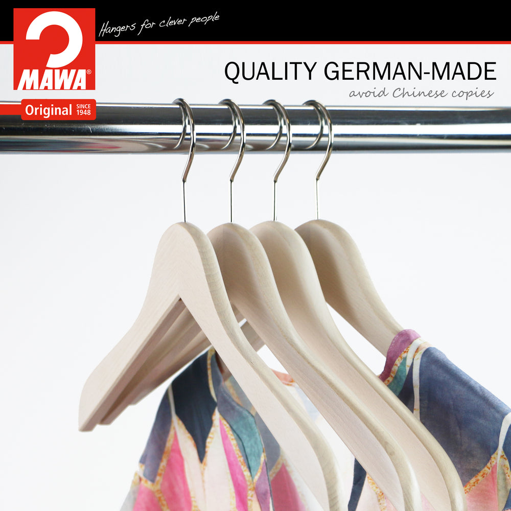 Nordic Pure Series - Beech Wood Hanger, Model Business45