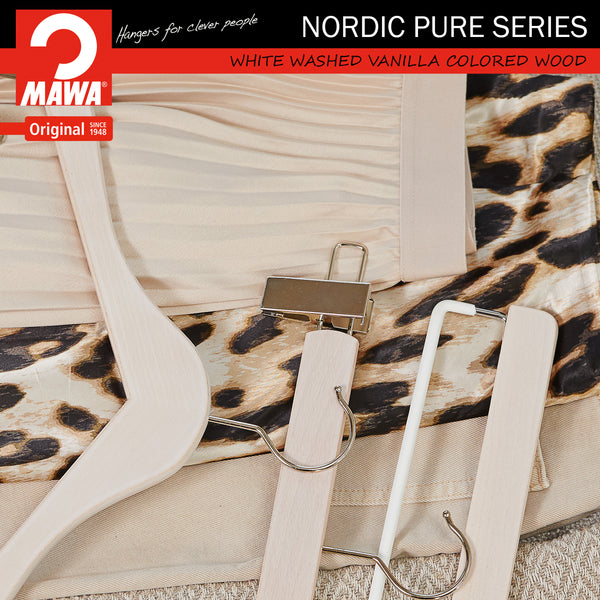 Nordic Pure Series - Beech Wood Hanger, Model Business45