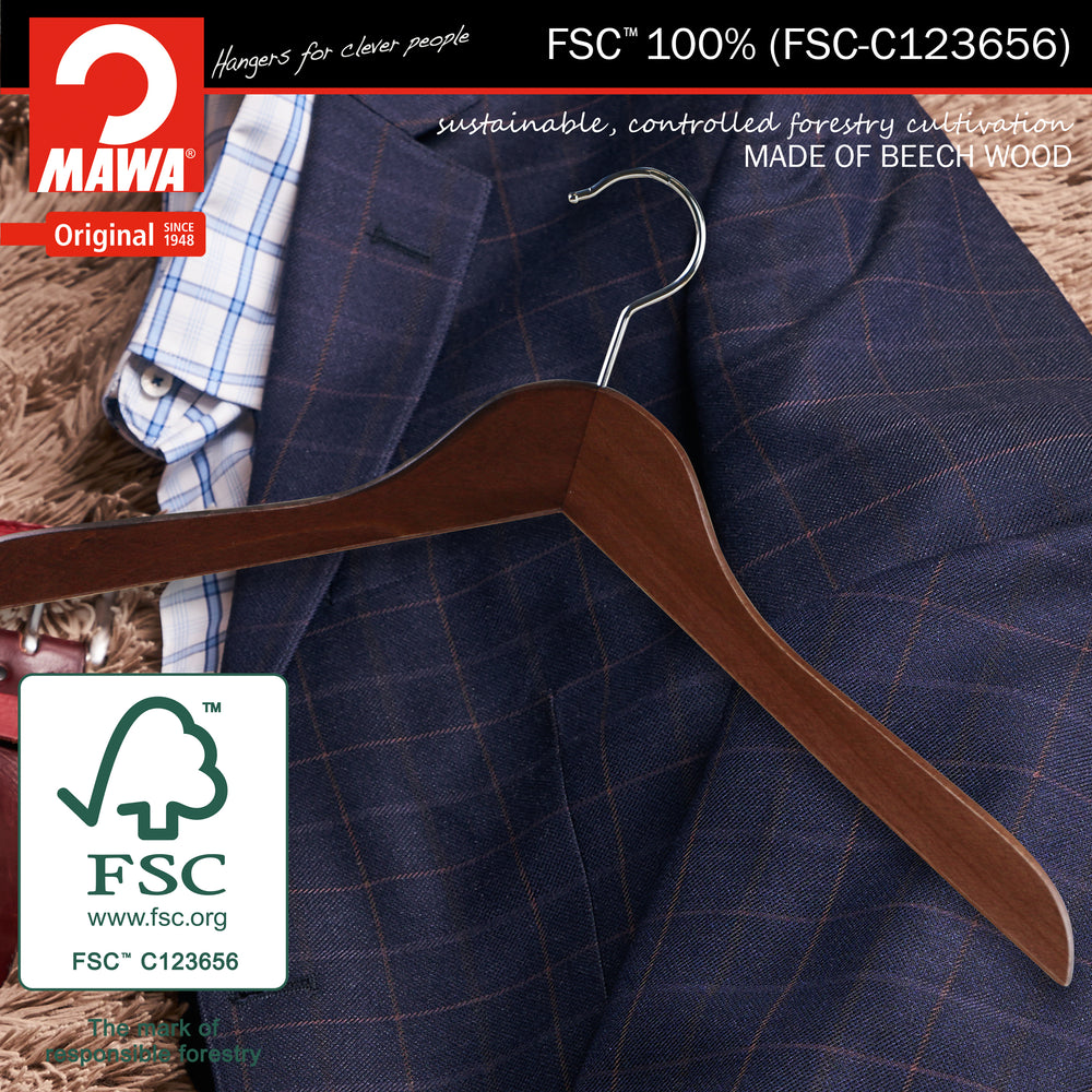 Natural Nobel Series - Beech Wood Hanger, Model Business45