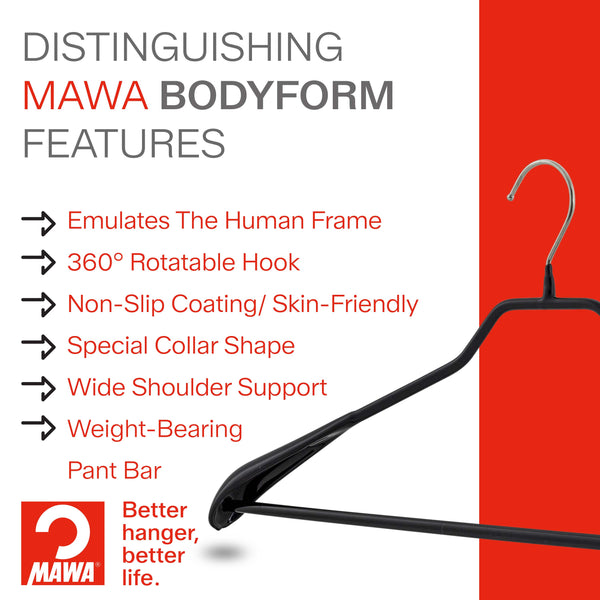 Bodyform Suit/Jacket with Pant Bar Hanger, Model 42LS