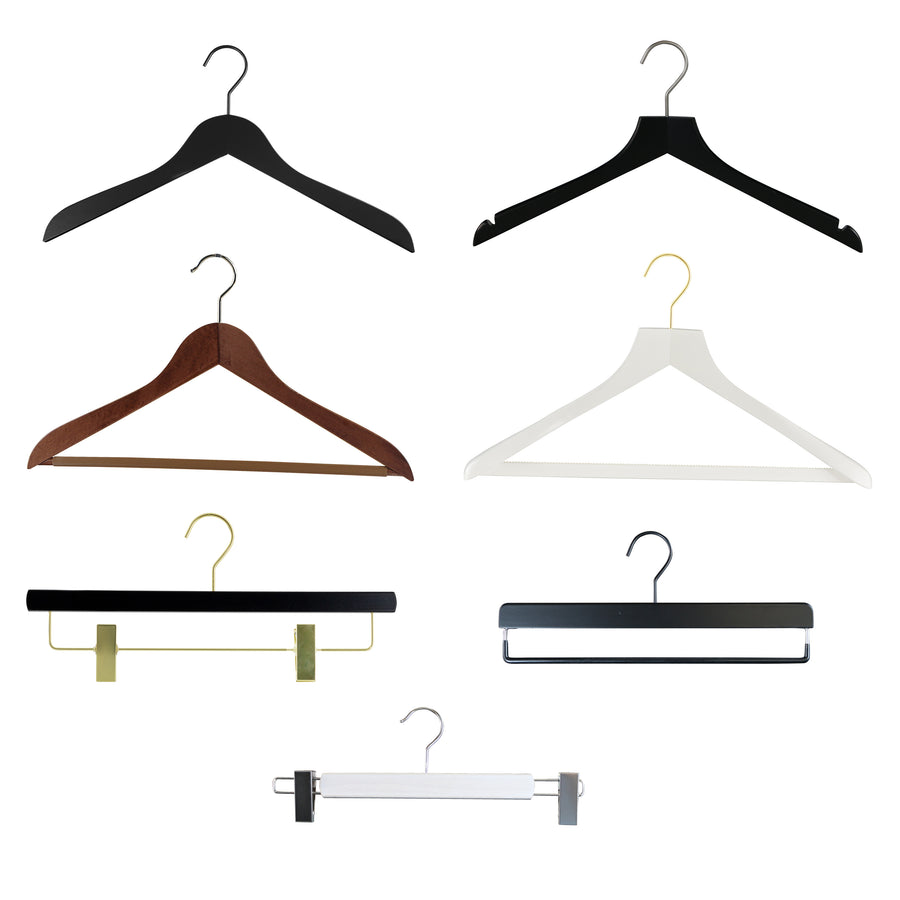 7 PC Wooden Hanger Sample Set