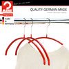 Euro Shirt, Sweater, Non-Slip Steel Clothing Hanger, Wide Version, Model 46P, Red