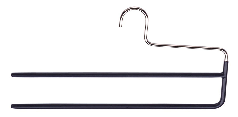 Double Pant Hanger with Grip Coating, Model KH2, Black