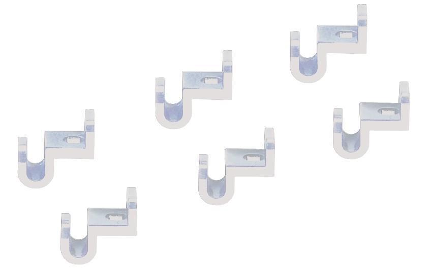 Adda Hanger-Connectors- Create Waterfall Clothing Hanger Storage, Clear