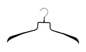 HE/SHE Series Shirt Hanger With Wide Shoulders, Black