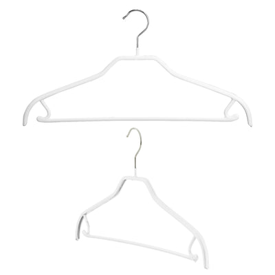 Silhouette Shirt Hanger with Bar & Hook, 41-FRS, White –