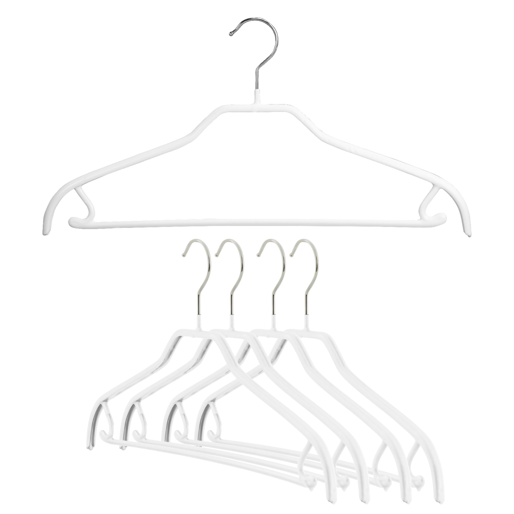 Silhouette Shirt Hanger with Bar & Hook, 41-FRS, White –