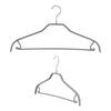 Silhouette Shirt Hanger with Bar & Hook, 41-FRS, Silver