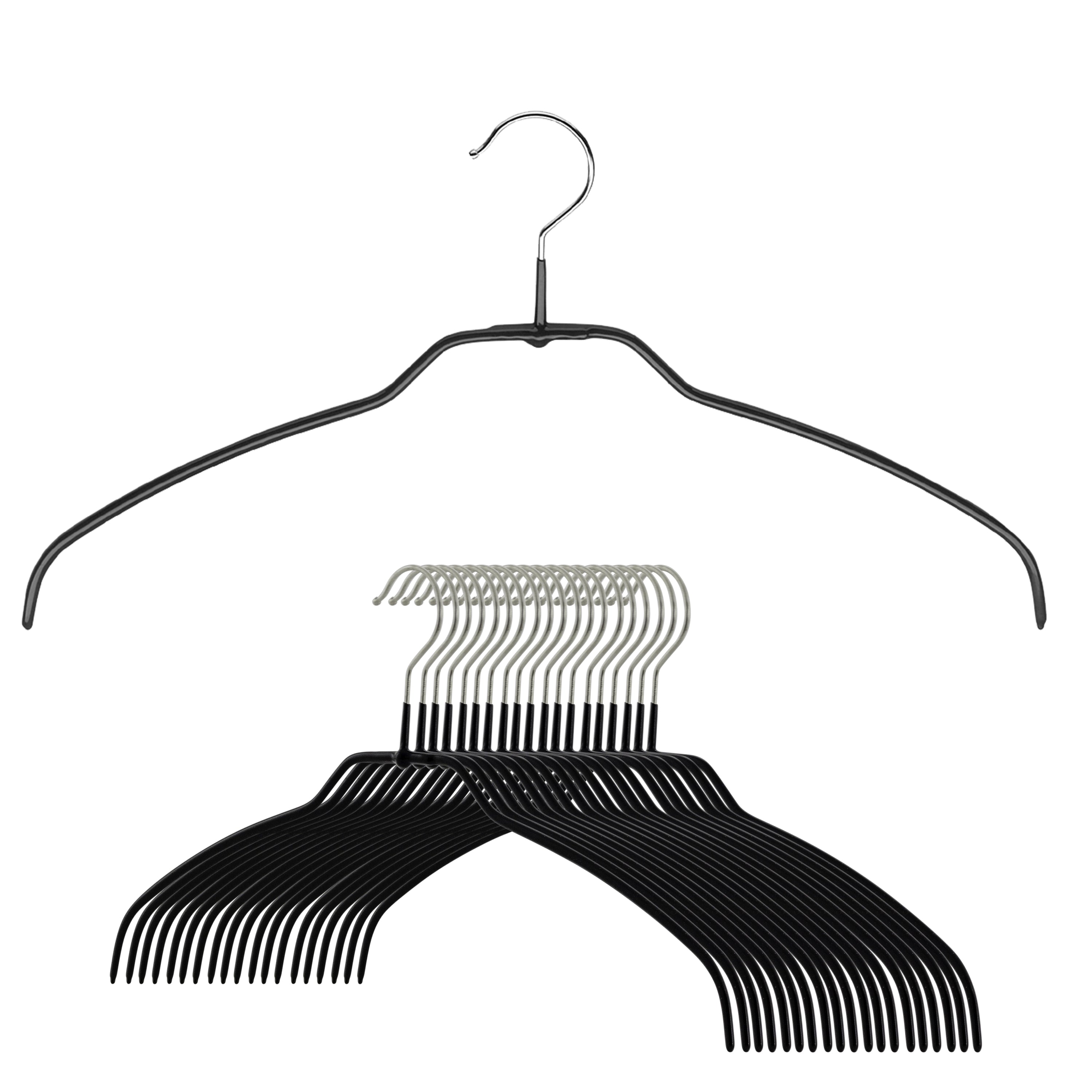 Silhouette Shirt Hanger, Narrow Version, 36-F, Black –