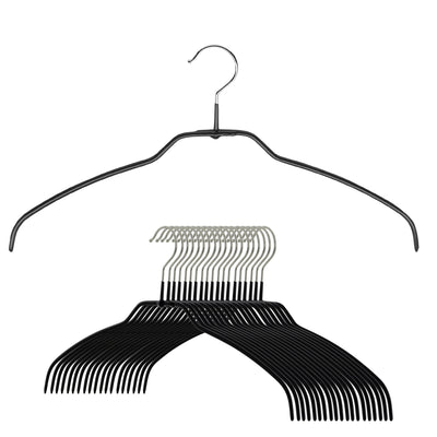 Silhouette Space-Saving Shirt Hanger, 42-FT, Black