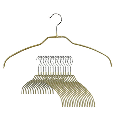 Silhouette Space-Saving Shirt Hanger, 42-FT, Gold