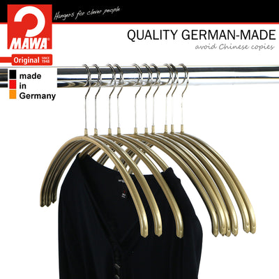 Euro Shirt, Sweater, Dress, Non-Slip Steel Clothing Hanger, Model 40-P, Gold