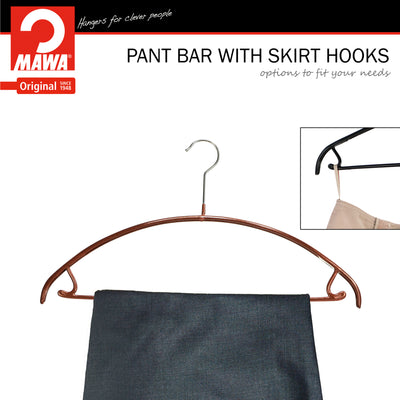 Euro Shirt, Sweater Hanger with Skirt Hooks, 42-U, Copper