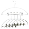 Euro Series- Steel Coated Hanger with Adjustable Clips, Model 40-PK, White