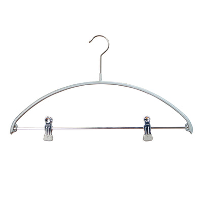 Euro Shirt, Sweater Hanger with Adjustable Grip on Clips, 40-KP, Silver