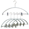 Euro Shirt, Sweater Hanger with Adjustable Grip on Clips, 40-KP, Silver