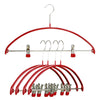 Euro Shaped Hanger, Red, With Clips