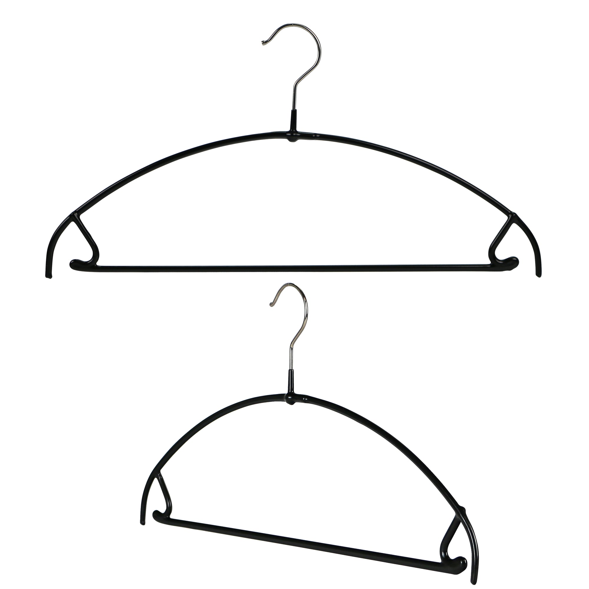 White Rubber Space-Saving Hangers