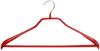 BodyForm Series- Steel Hanger Wide Shoulder Support & Pant Bar, Model 42-LS, Dark Red