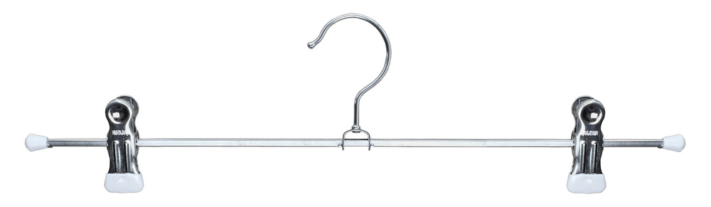 Pant, Skirt Hanger with Grip Coated Clips, K40D, White