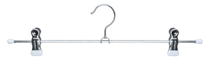Pant, Skirt Hanger with Grip Coated Clips, K40D, White