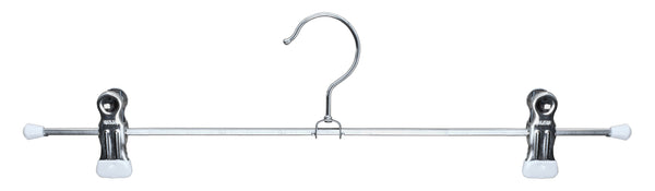 Pant, Skirt Hanger with Grip Coated Clips, K40D, White