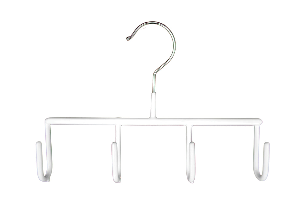 Accessory Series-Steel Coated Belt/Jewelry Hook Hanger, Model GH, White