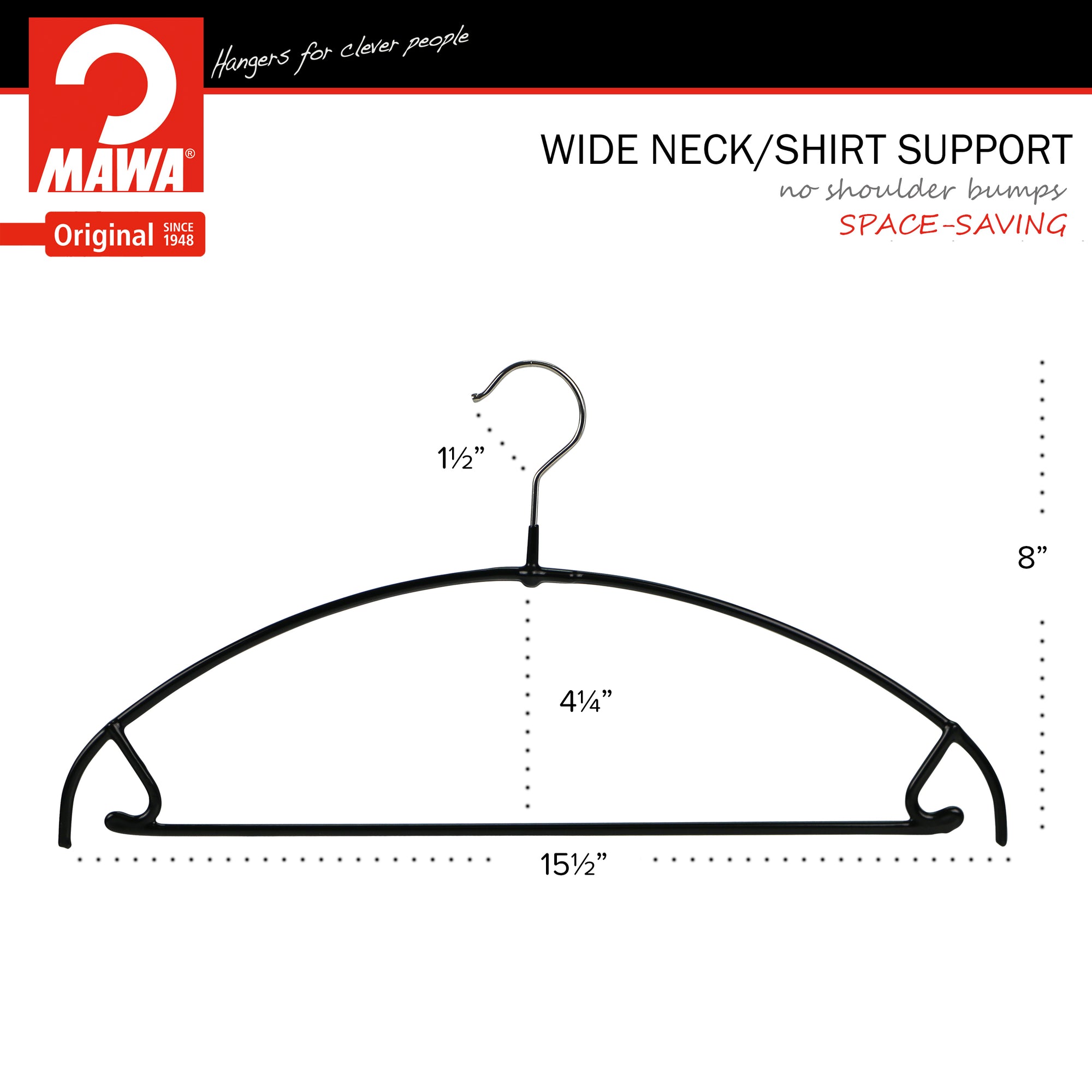 Mawa Silhouette Skirt Non-Slip Hanger (Set of 2)