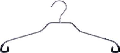 Opticrome Suit Hanger with Skirt Hooks, Black