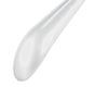 BodyForm Series- Steel Hanger Wide Shoulder Support & Pant Bar, Model 42-LS, White