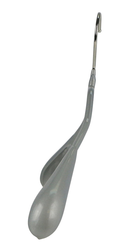 BodyForm Series -  Steel Coated Hanger with Shoulder Support & Adjustable Clips, Model 42-LK, Silver