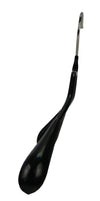 BodyForm Series -  Steel Coated Hanger with Shoulder Support & Adjustable Clips, Model 42-LK, Black
