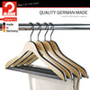 Loft Series, Bi-Color Wooden Hanger, Pant & Skirt Hanger with clips, Model Comfort 44/SV