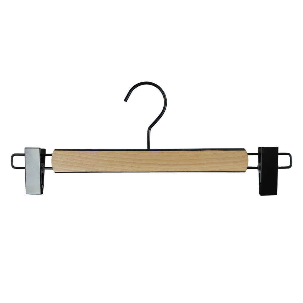 Loft Series- Bi-Color Wooden Hanger, Pant & Skirt Hanger with clips, Model Trend 35D