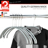 Euro Shirt, Sweater, Dress, Non-Slip Steel Clothing Hanger, Model 40-P, Silver
