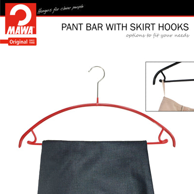 Euro Shirt, Sweater Hanger with Skirt Hooks, 42-U, New Red